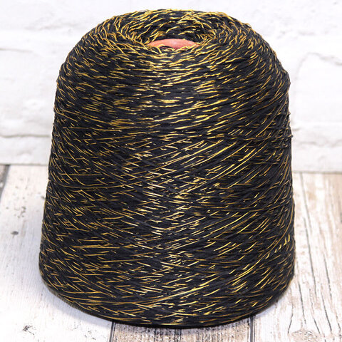 Смотка хлопок/па 200 черный с золотом