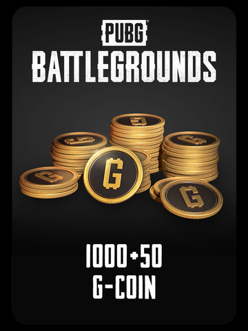 Игровая валюта PUBG: Battlegrounds - 1000 + 50 G-Coin [Цифровая версия] (для ПК, цифровой код доступа)