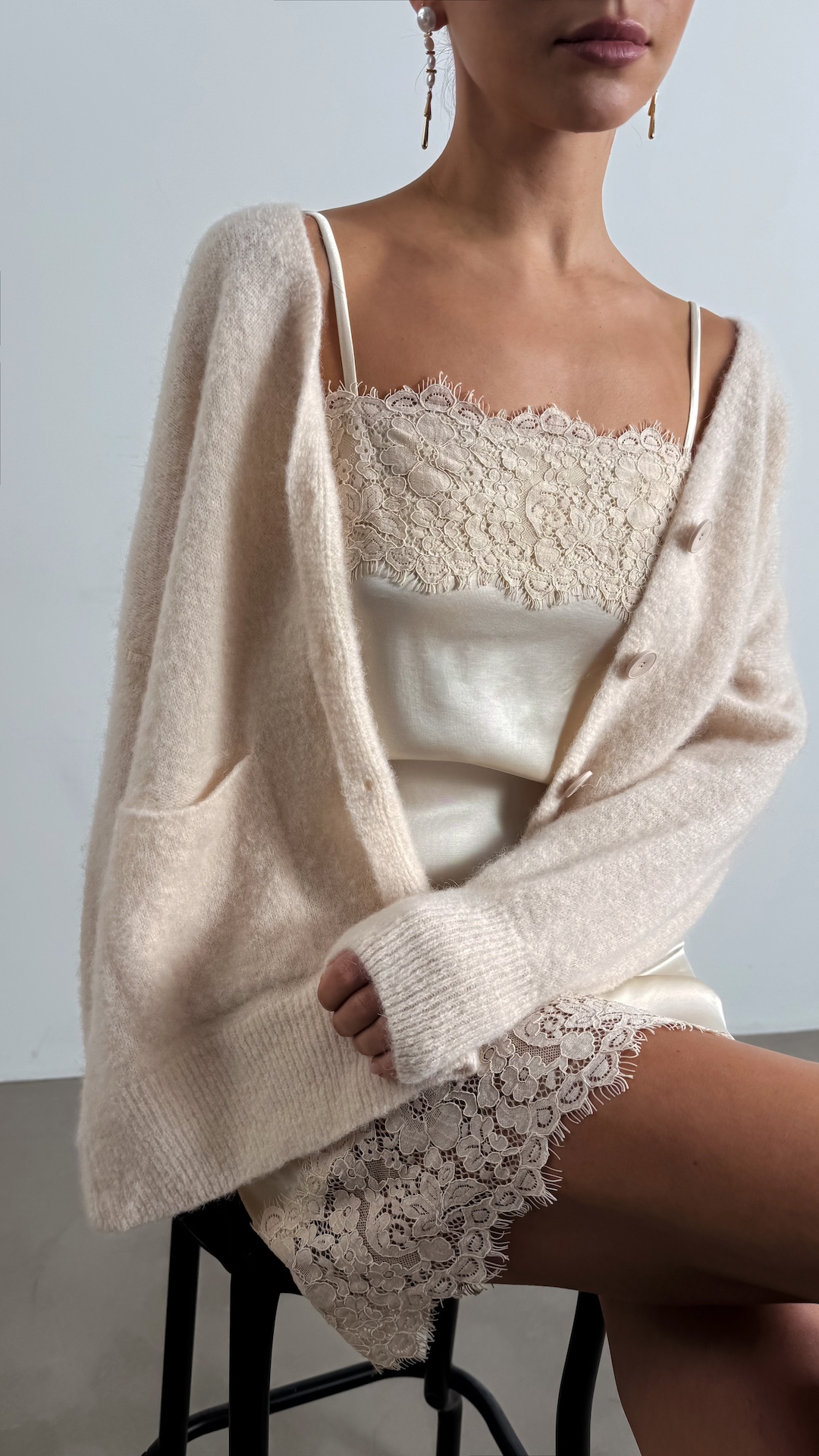 Сарафан из вискозы с широким кружевом