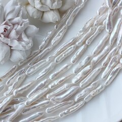 Жемчуг натуральный барочный, палочки, 27,2-36,5 мм, 1 нить, Ж034