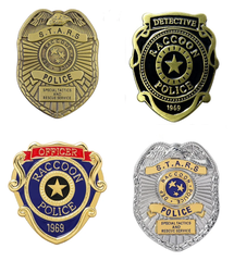 Металлический значок Полицейского из игры Обитель Зла