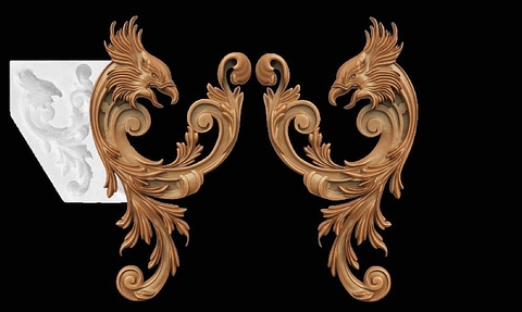 Силиконовый молд № 2006 Набор вензелей