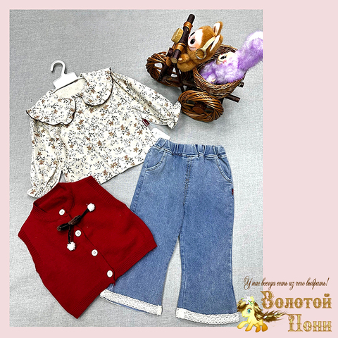 Костюм 3ка девочке (1-4) 260222-Z8004