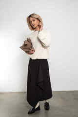 Юбка Мелодия формы (черная)