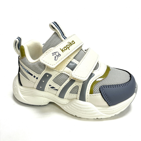 Капика кроссовки текстиль (бежевый-синий) 22-26  71556-3