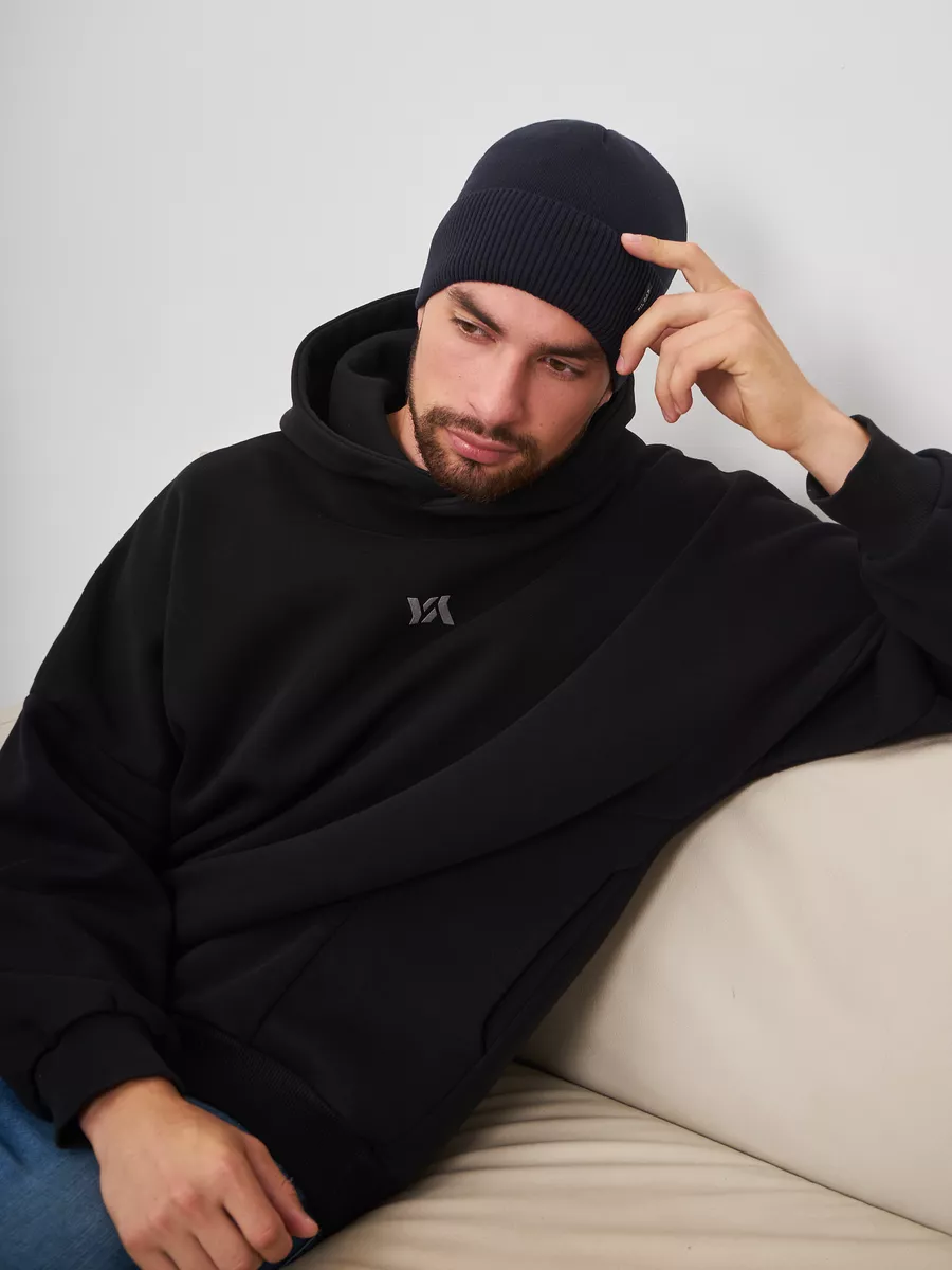 Шапка бини зимняя весенняя с флисом