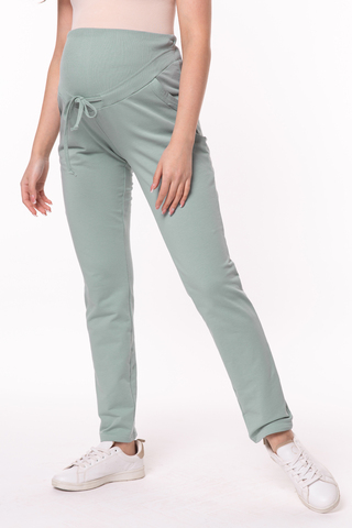 Спортивные брюки для беременных 15873 холодная мята