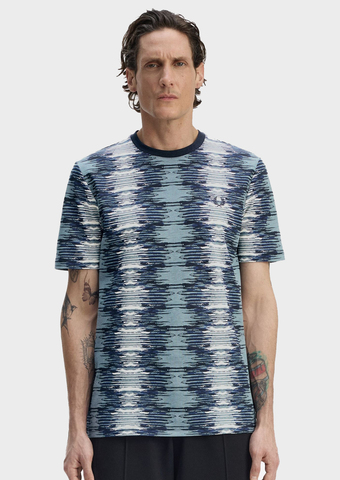 Футболка FRED PERRY Soundwave Glitch T-Shirt