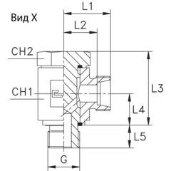 Соединение JE DL06 BSP 1/8" (корпус) CAST