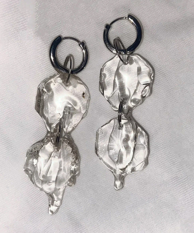 Серьги DRIP CHANDELIER GLASS