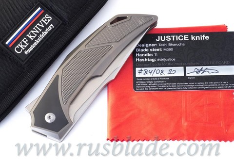 CKF/Tashi Bharucha Justice 2.0 collab knife 