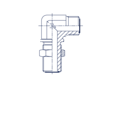 Соединение PD90 D12 ORFS 13/16 переборочное CAST