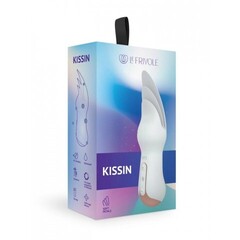 Вибратор с тремя лепестками Kissin, цвет белый (INFINITE)