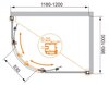 Душевой уголок Cezares ANIMA RH-2 ANIMA-W-RH-2-120/100-P-Cr-L