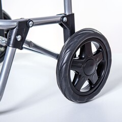 66-8-034 Сумка-тележка хозяйственная черная, 92x35x28см, колёса D150мм, сталь (РемоКолор)