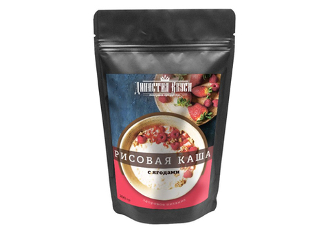 Каша рисовая с ягодами Династия Вкуса, 200г