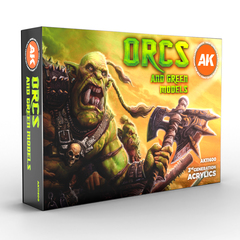 Набор акриловых красок AK Interactive Orcs and Green Models Set