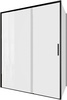 Aquanet AE65-150x80-BT Pleasure Evo ограждение (набор дверь + бок. стекло), черн.анод 1500х800 мм (324141)