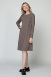 Платье для беременных и кормящих 13049 коричневый