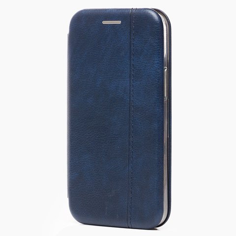 Чехол-книжка для iPhone 12 mini / магнит, экокожа, синий