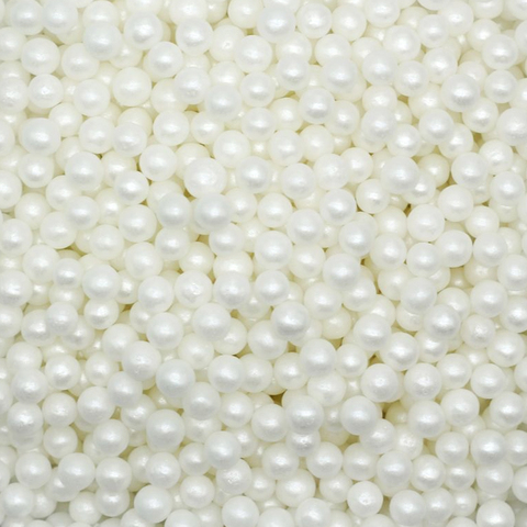 Сахарные шарики Белый жемчуг 6 мм 50 г