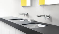 Смеситель для раковины, настенный, хром Hansgrohe Logis 71220000