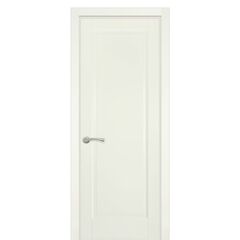 Купить Межкомнатная дверь массив ольхи Витраж белая эмаль глухая