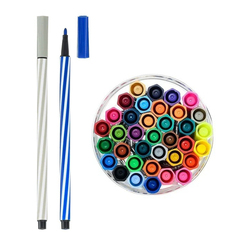 
          Фломастеры Basir, серия "Лисёнок", разноцветные, с винтовой полоской на корпусе, набор 36 цветов