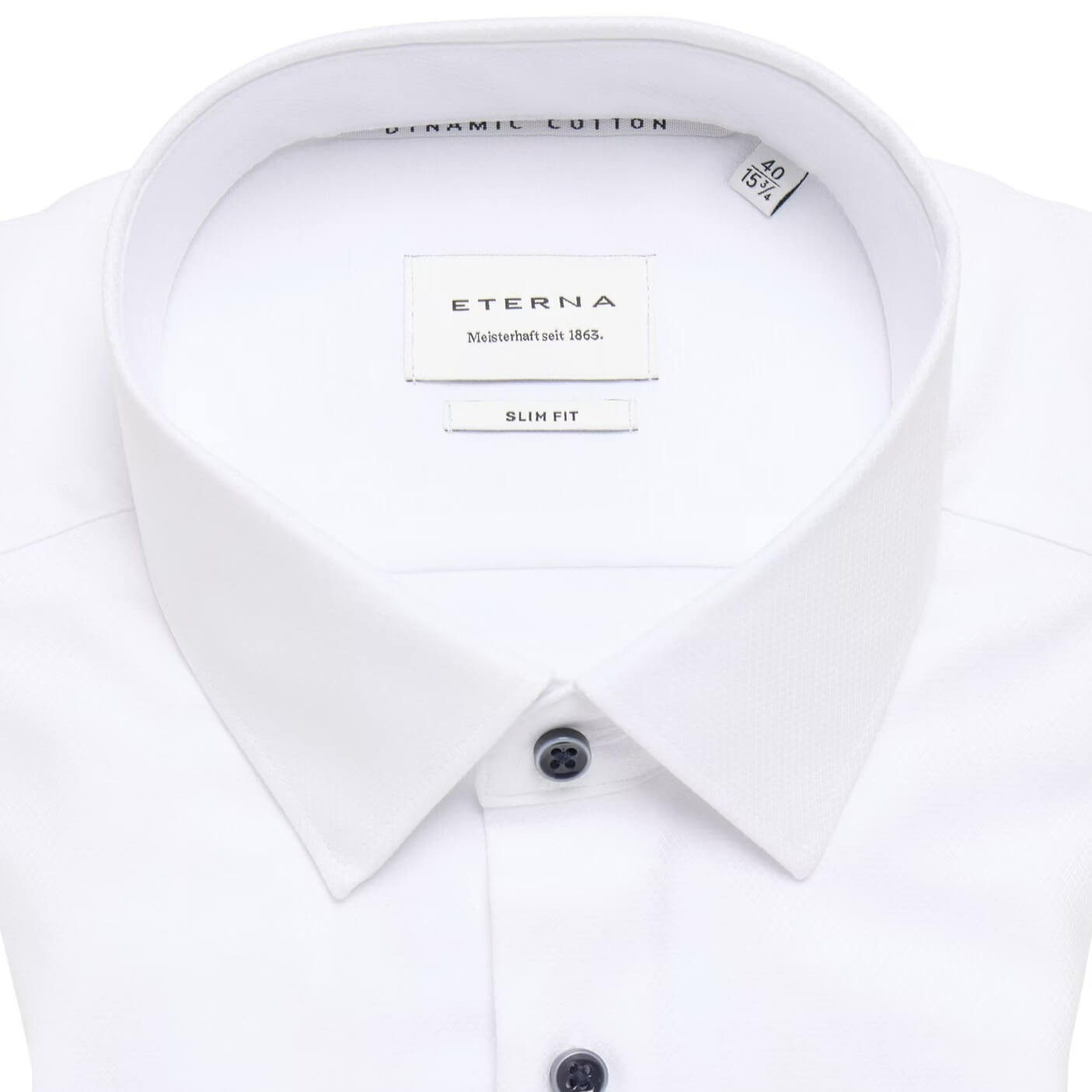 Сорочка мужская Eterna Slim Fit 2132-F171-00 из ткани Dynamic Cotton белая
