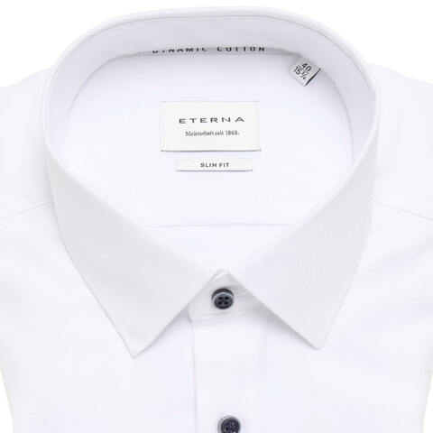 Сорочка мужская Eterna Slim Fit 2132-F171-00 из ткани Dynamic Cotton белая
