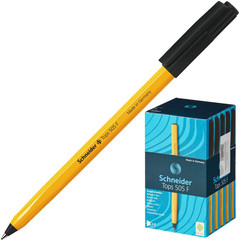 Ручка шариковая одноразовая Schneider Tops 505 F черная (толщина линии 0.3 мм)