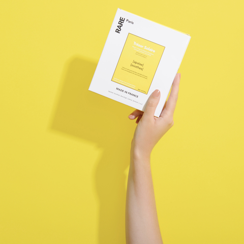 RARE PARIS  Trésor Solaire  Успокаивающая и укрепляющая тканевая маска для лица, 23 мл (упаковка 5 шт)