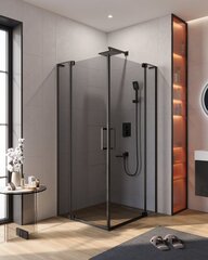Cezares SLIDER-AH-2-80/90-100/110-GRIGIO-NERO Душевой уголок фото