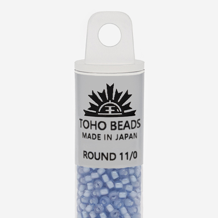 Японский бисер TOHO Round 11/0 (№933), окрашенный изнутри прозрачный