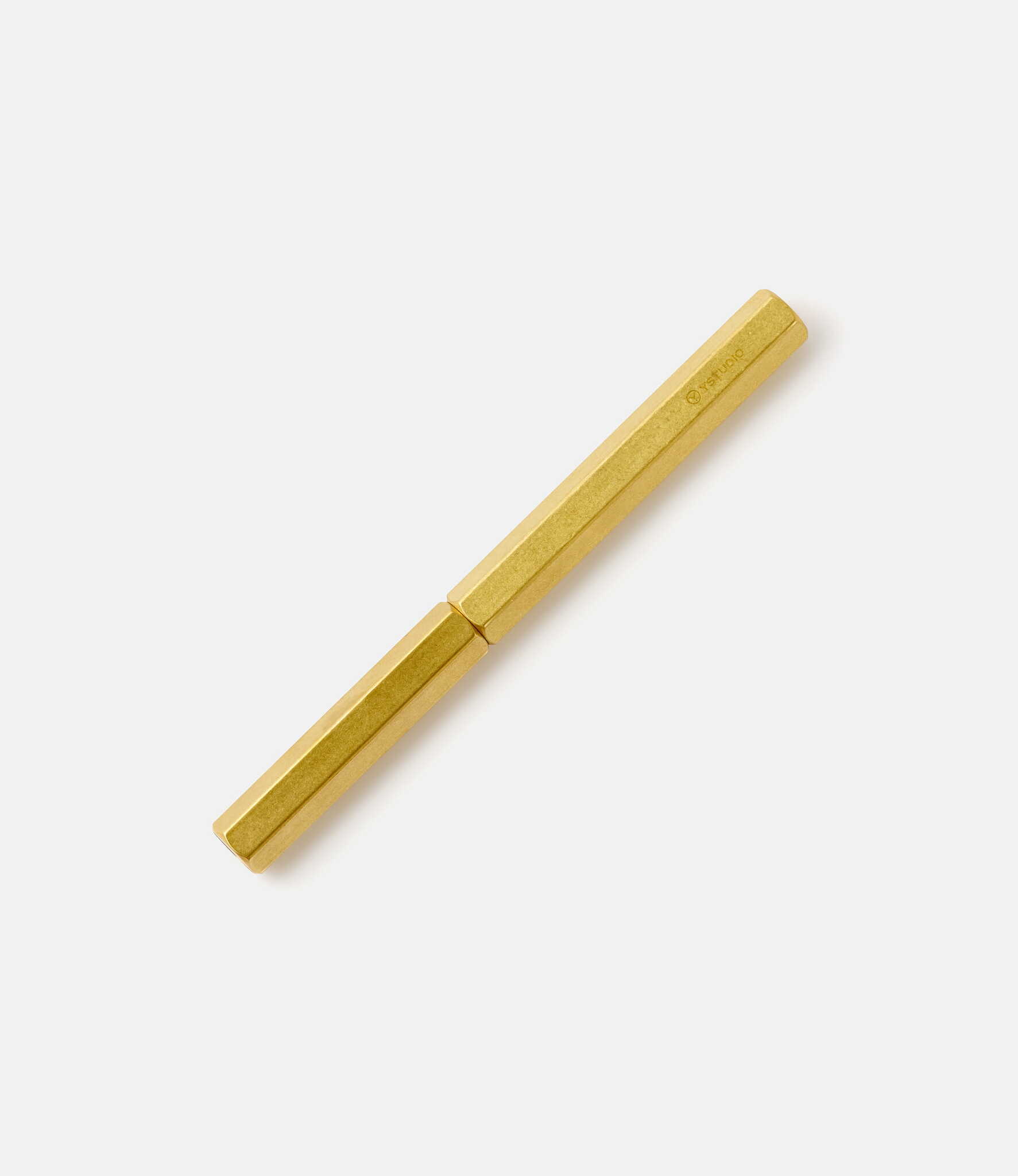 Ystudio Classic Revolve Fountain Pen Brass — перьевая ручка из латуни