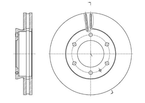 Диск тормозной вентилируемый G-brake  GR-21479