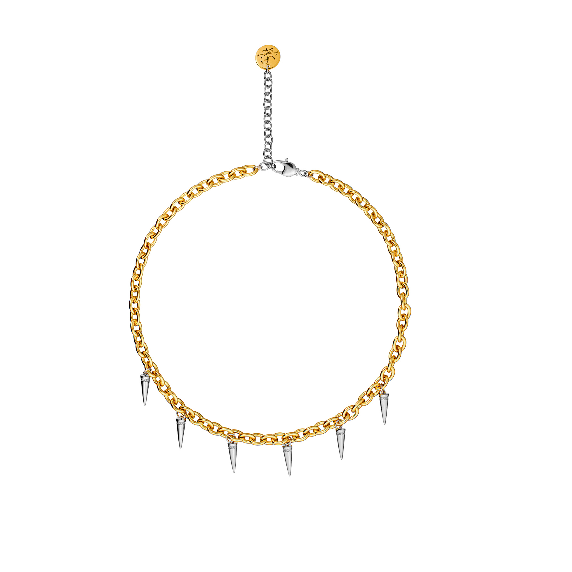 

Цепь Chain Spikes Gold Necklace