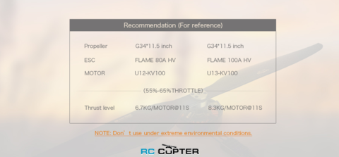 Пропеллер карбоновый G 34x11.5 T-Motor (пара)