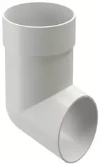 Колено сливное ПВХ Docke белое
