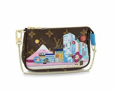 Женский клатч Louis Vuitton Mini Pochette Accessoires коричневый