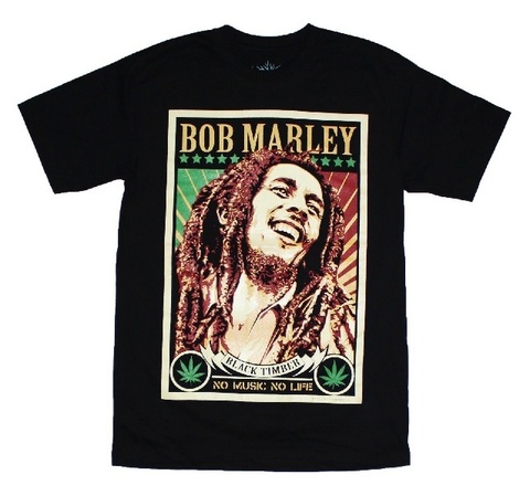 BTB Bob Marley No Music No Life — Футболка Боб Марли