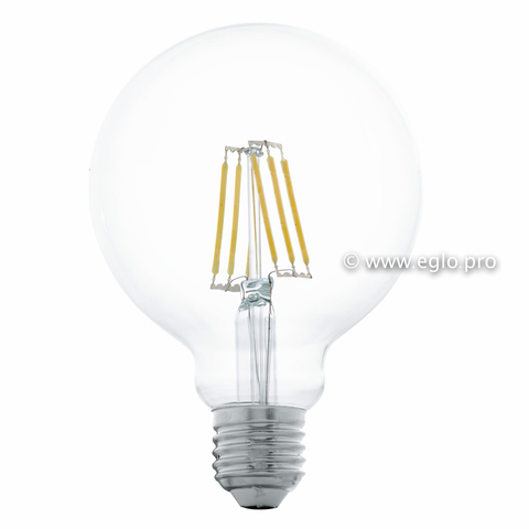 Лампа LED филаментная прозрачная Eglo CLEAR LM-LED-E27 6W 550Lm 2700K G95 11503