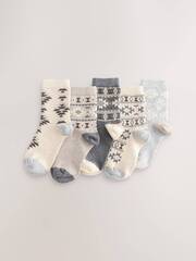 Носки хлопковые для мальчика Next E13-061, 5 шт., Кремовый