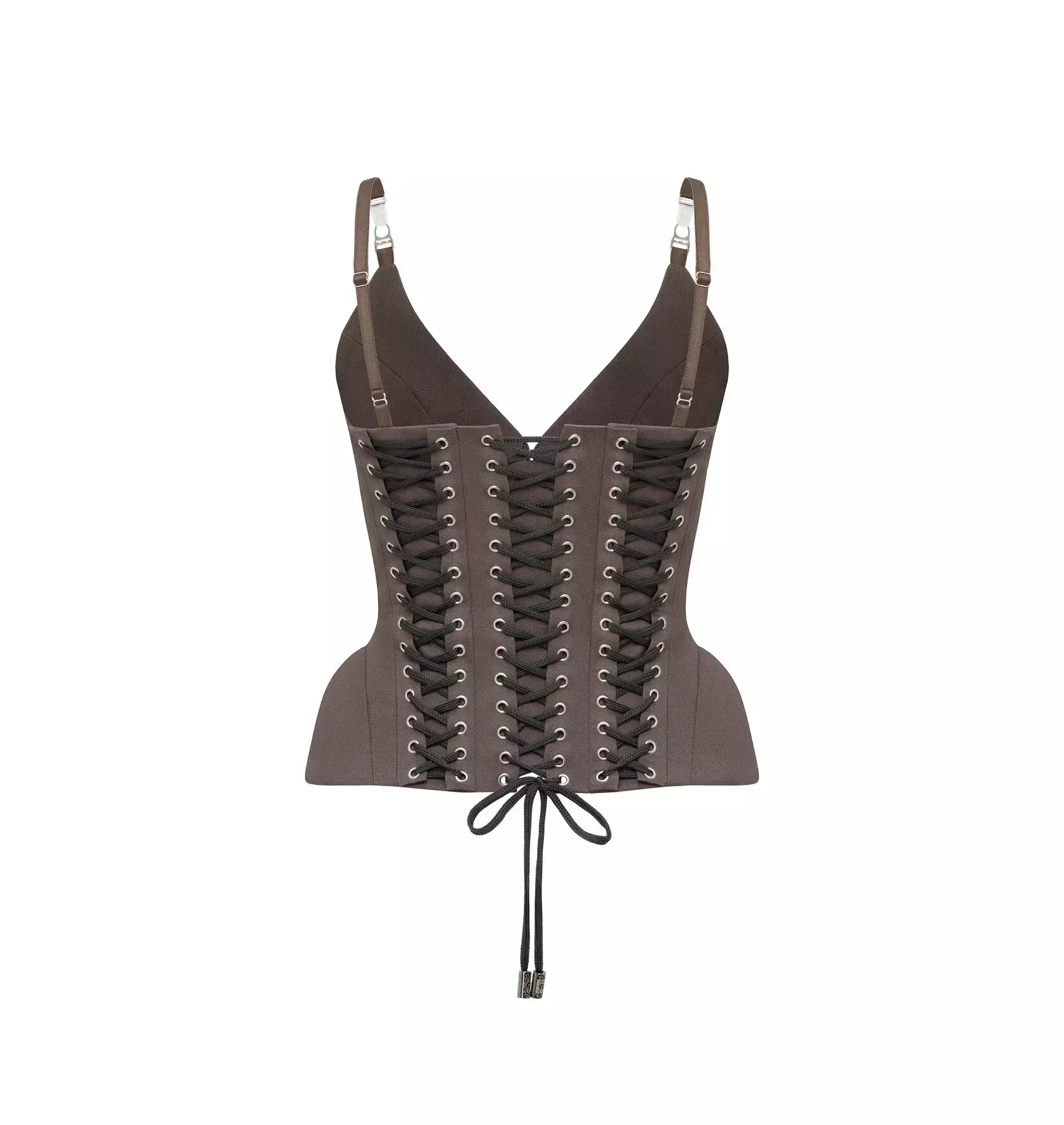 Корсет шнурованный М, Серый