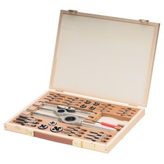 Набор метчиков и плашек M3 -M12 115CrV3 34пр Bucovice(CzTool) 310128