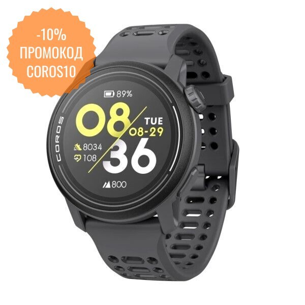 Coros Pace 3 Black Silicone