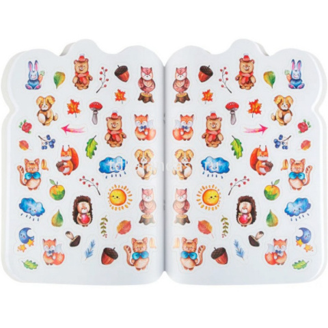 Альбом для рисования с наклейками 195х276мм 32л 