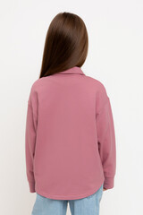 рубашка  для девочки  КР 302677/пепельная роза