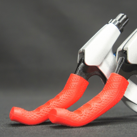 Накладки для ручек тормоза Enlee силиконовые 2шт красные