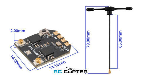 Приёмник Radiomaster RP4TD-M Mini True Diversity 2.4 ГГц FCC версия
